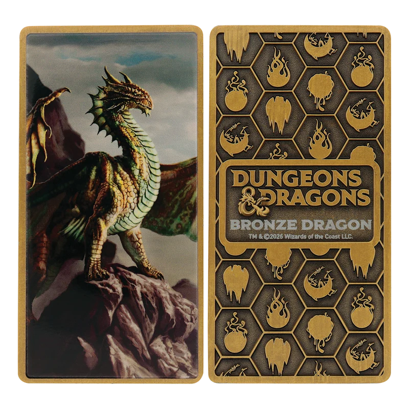 Fanattik Limited Edition Dungeons & Dragons - Metallic Dragons 5 Piece Ingot Set