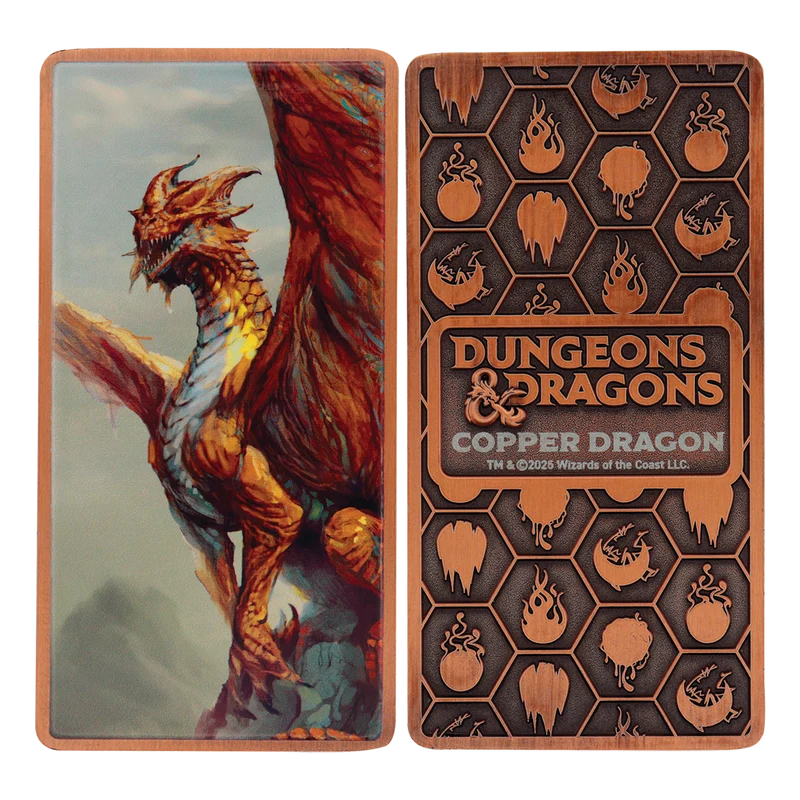 Fanattik Limited Edition Dungeons & Dragons - Metallic Dragons 5 Piece Ingot Set