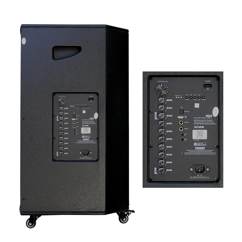 Soncamedia KBEATBOX CB-41NEO – 15" Big Box Karaoke Speaker System | 200W RMS | Wireless Mics