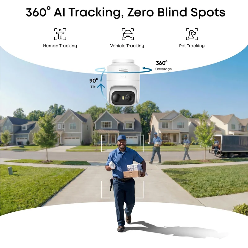 eufyCam C37 Solo 2K Pan-Tilt-Zoom Security Camera