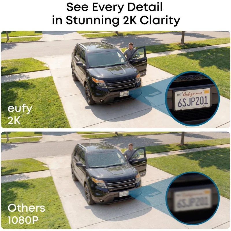 eufyCam C37 2K Pan-Tilt-Zoom Security System (4 Pack)