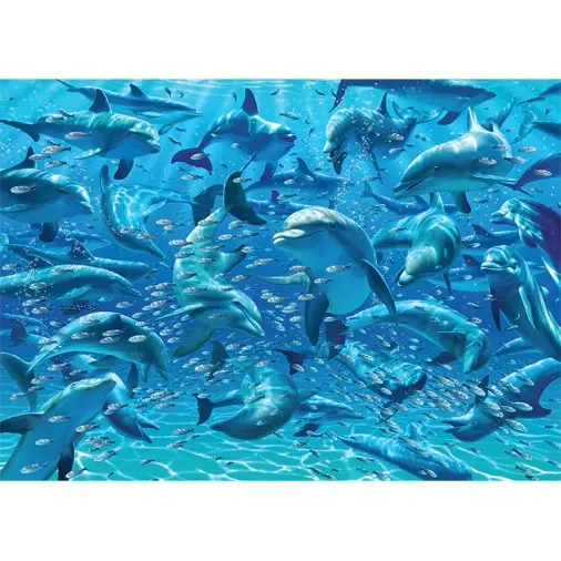 Cheatwell Games 500pc Double-Trouble Dolphins Puzzle