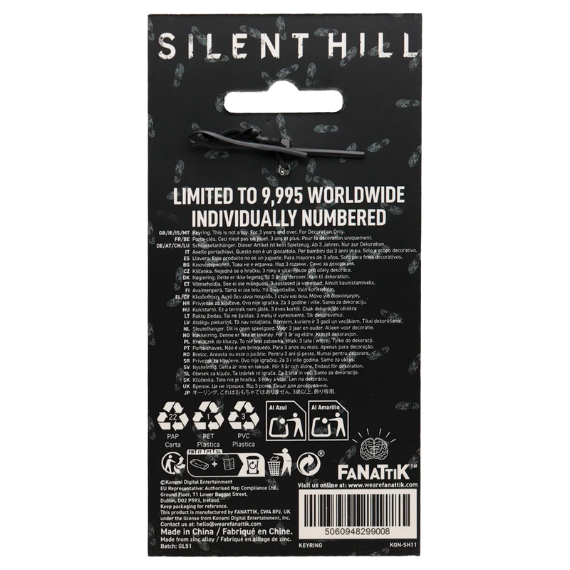 Fanattik Limited Edition Silent Hill 2 - Hotel Keychain - Red Edition