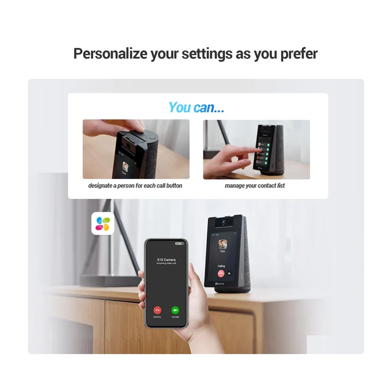 EZVIZ S10 Indoor Security Camera with Display