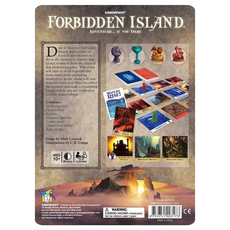 Gamewright Forbidden Island Adventure... If You Dare