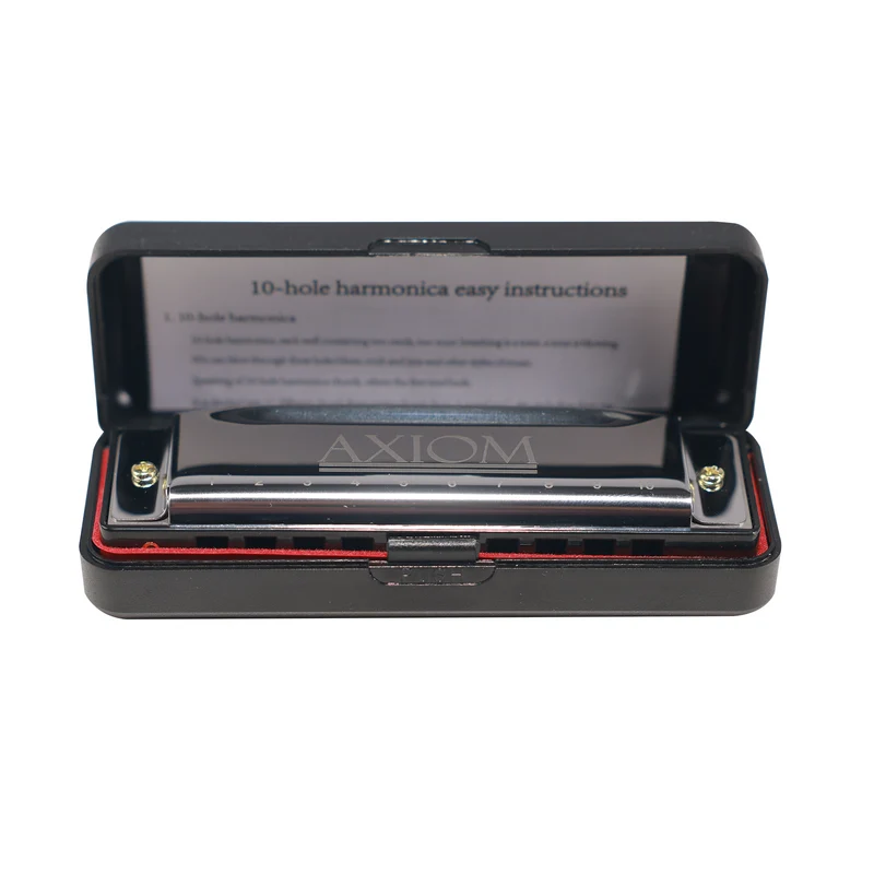 Axiom 10 Hole Harmonica - Diatonic Blues Harp in C