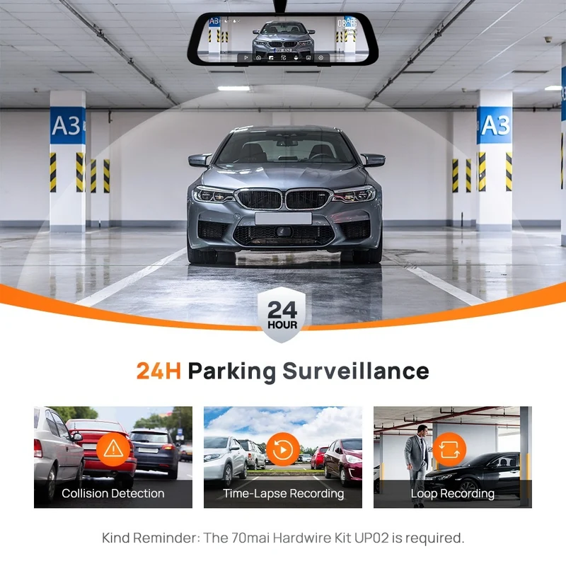 Xiaomi 70Mai Achteruitkijkspiegel Dashcam S500