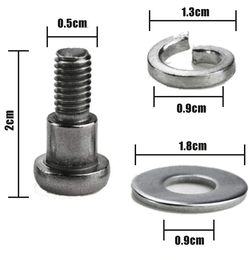 Schroeven voor achterwiel Xiaomi M365, M365 Pro, Mi Essential, Mi 1S en Mi Pro 2 Step
