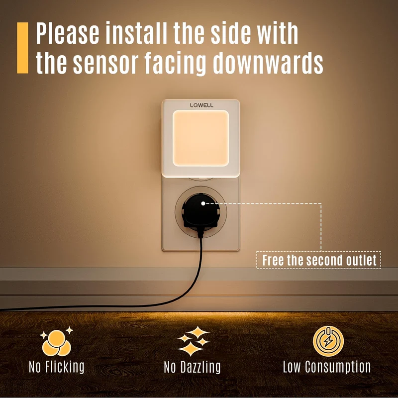 LQWELL® HY300 PRO Mini Beamer + Nachtlicht Kombination, 4K 1080P Unterstützung, Android 11, kabellose Projektion, unterstützt Airplay Miracast, mit WiFi Bluetooth, tragbarer Projektor