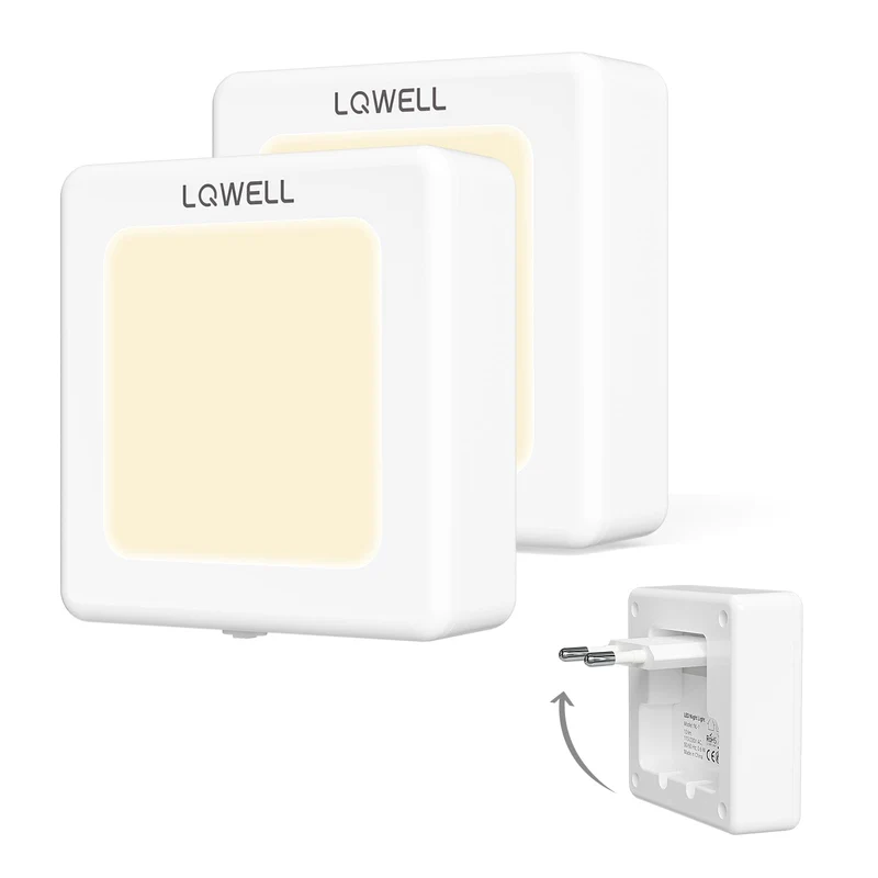 LQWELL® HY300 PRO Mini Beamer + Nachtlicht Kombination, 4K 1080P Unterstützung, Android 11, kabellose Projektion, unterstützt Airplay Miracast, mit WiFi Bluetooth, tragbarer Projektor
