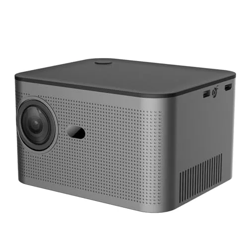 LQWELL® Beamer, Mini Projektor, Native 1080P 4K Heimkino Beamer unterstützt WiFi 6, BT5.0 mit Android 11 OS, Auto-Trapezkorrektur, Elektronischer Fokus, 150-Zoll-Display für Phone/PC/Lap/PS5/Xbox/Stick