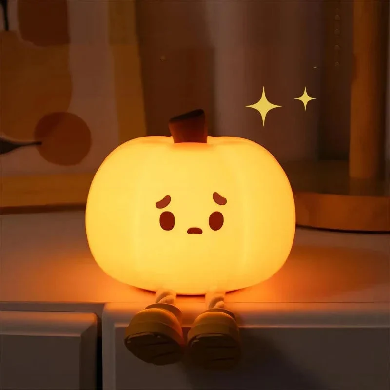 Home Decor Halloween Cute Pumpkin Night Light Lamp