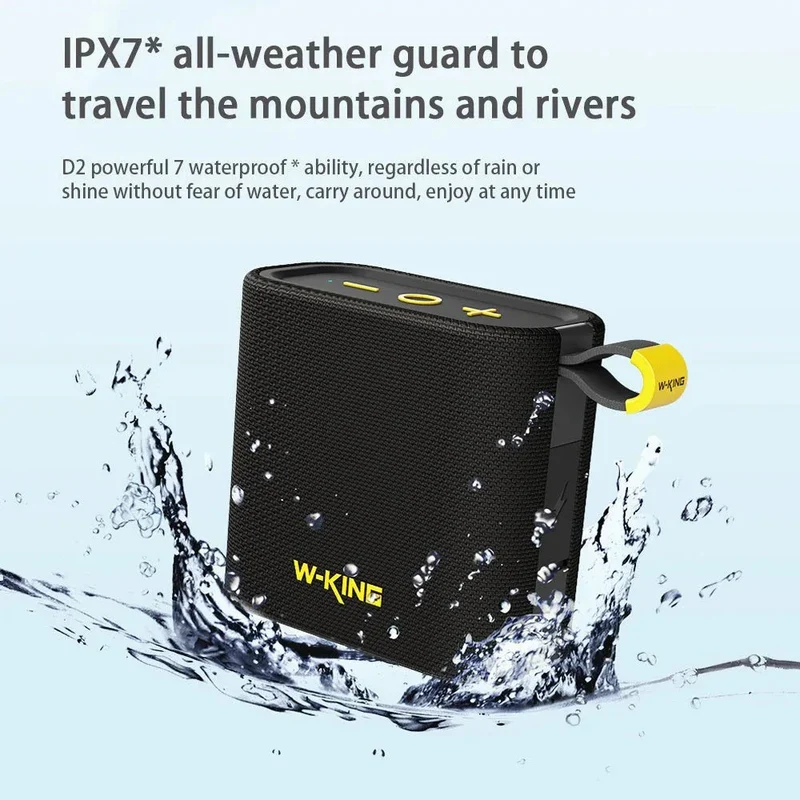 Bluetooth Speaker Wireless Connection Portable Compact Waterproof With Long Battery Life