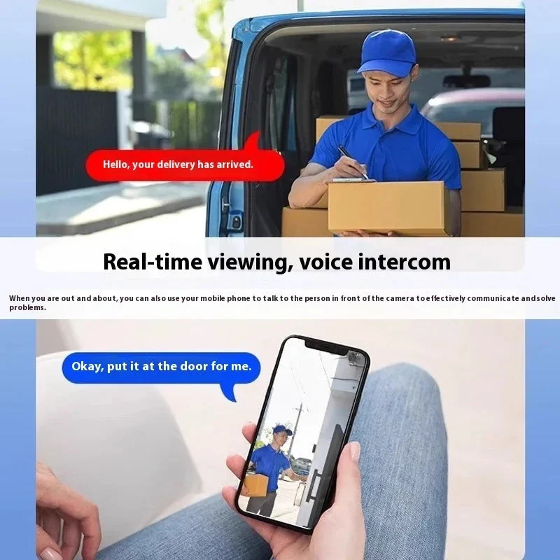 Home Surveillance Security Camera Wireless Wifi Connection Mobile Phone Remote Plug-In