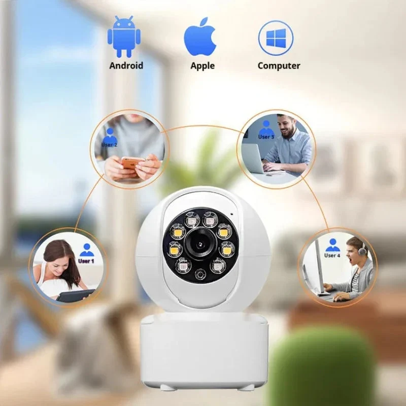 1080p Bluetooth Monitoring HD Home Dual-Light Panorama Security Camera