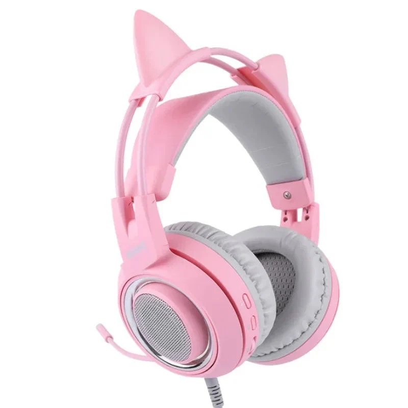 G951 Gaming Headset USB 7.1 Virtual Surround Sound LED Cat Ear Headphones
