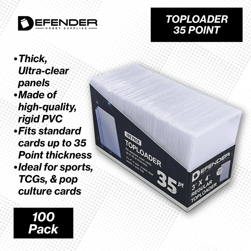 Defender 35PT Toploaders 100 Pack