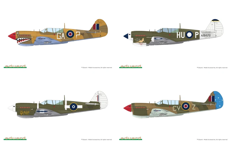 Eduard 1/48 P-40N Warhawk Royal Class Dual Combo Model Kit (Aus decals)