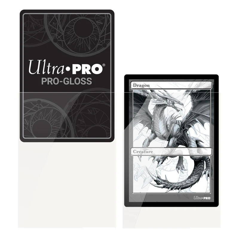 Ultra Pro: UP82689 PRO-Gloss 100ct Standard Deck Protector sleeves: Clear