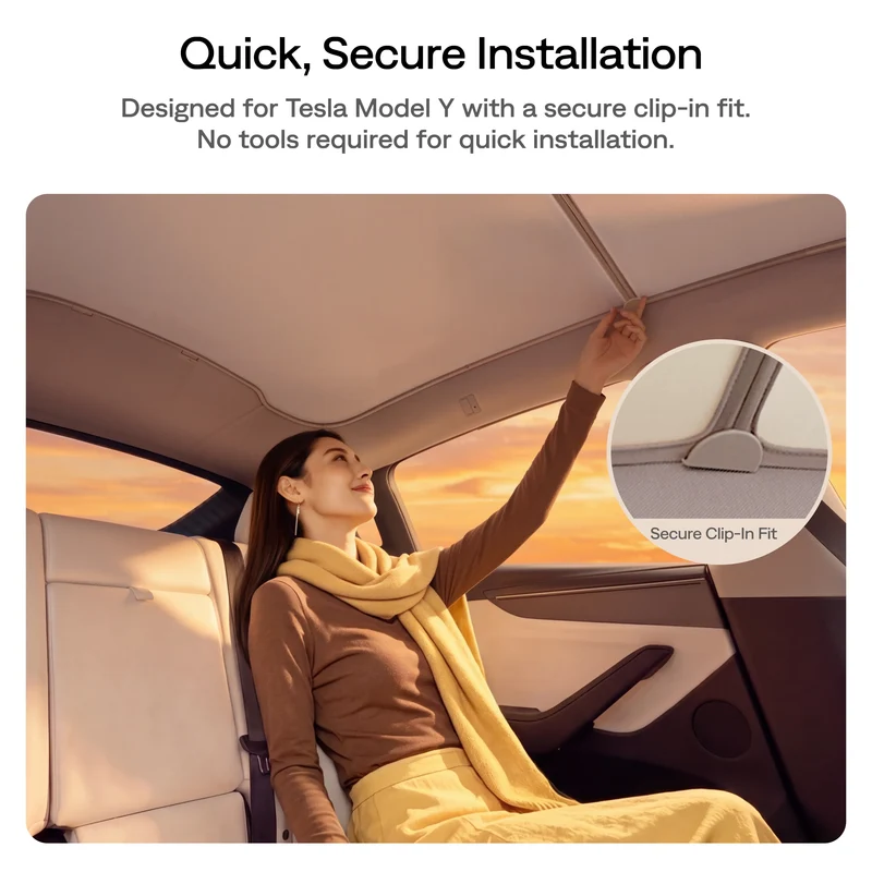 Aurzen TravelPlay AutoCinema Screen for Tesla Model Y