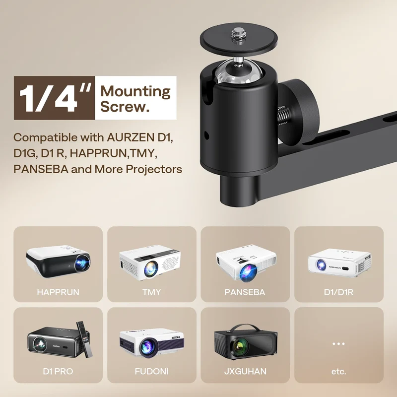 Aurzen PJ004PM Adjustable Wall Projector Mount