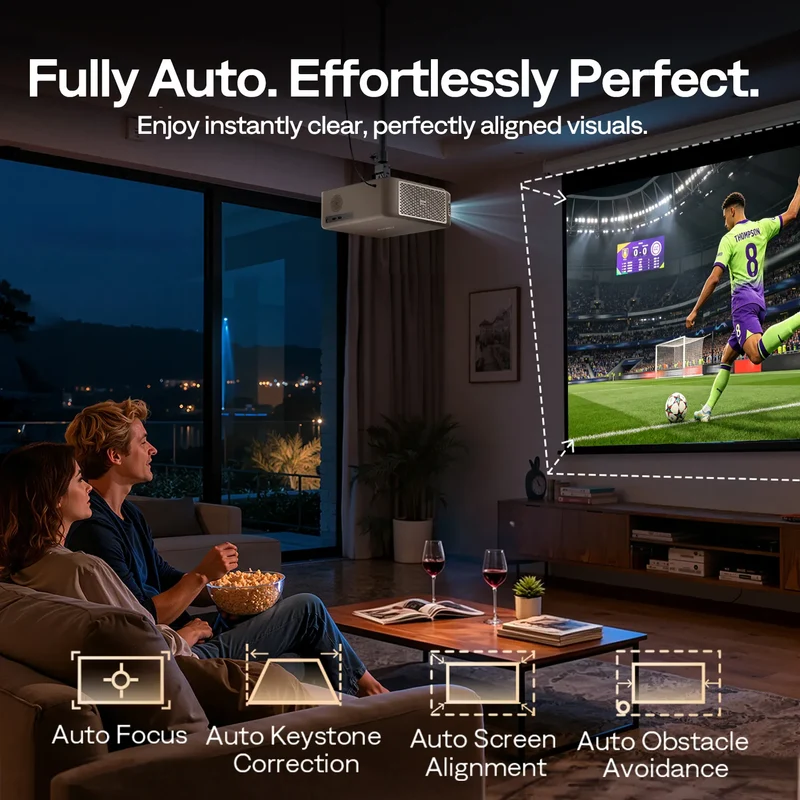 Aurzen EAZZE D1 MAX Gemini AI Google TV Projector