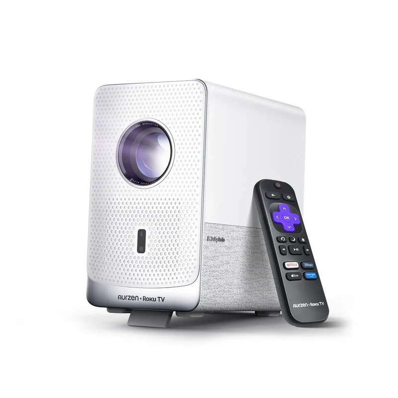 Aurzen EAZZE D1R Cube Roku TV Smart Projector