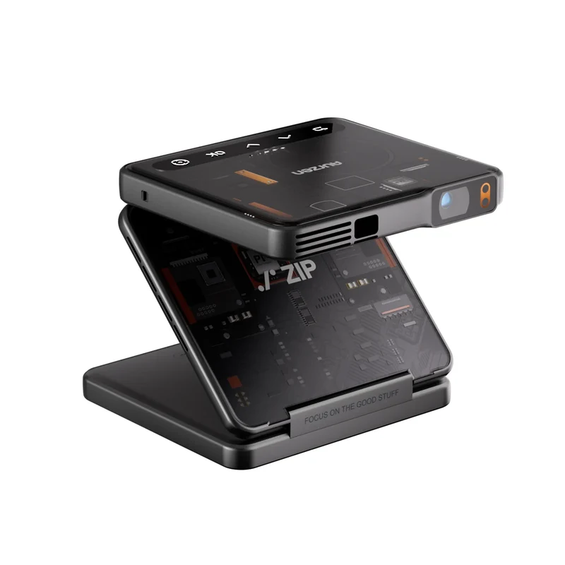 Aurzen ZIP Tri-Fold Portable Mini Projector
