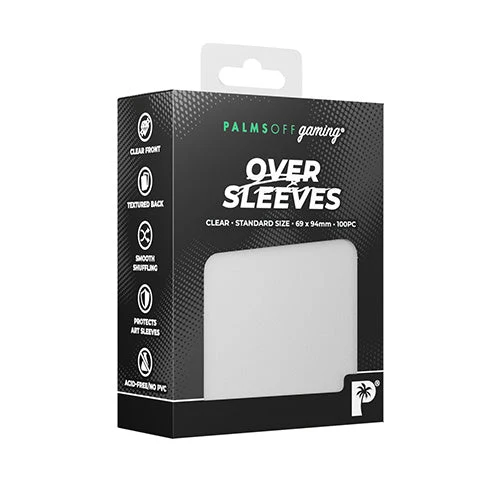 Palms Off Gaming Palms Off Standard Premium Over Sleeves 100pc Clear