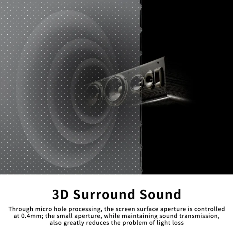 ALR Bodenleinwand Perforierte Akustik Edgefree