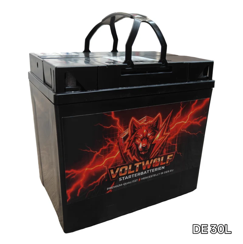 Starterbatterie Voltwolf DE 30L (30Ah) AGM *30 Monate Garantie*
