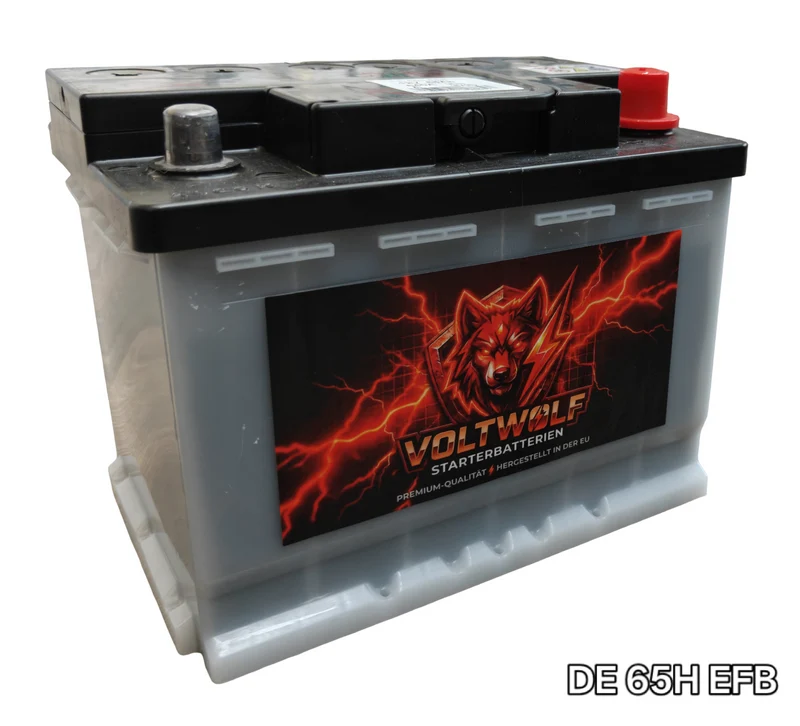 Starterbatterie Voltwolf DE 65H EFB (65Ah) *30 Monate Garantie*