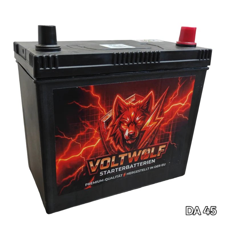Starterbatterie Voltwolf DA 45 (45Ah) SLI *30 Monate Garantie*