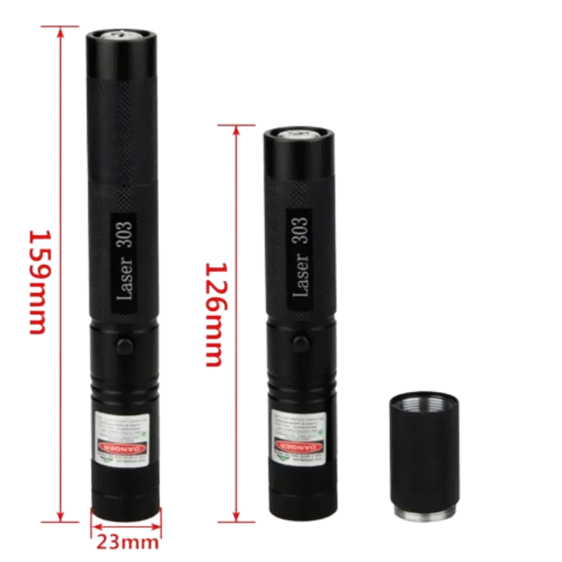 Pointeur laser vert rechargeable avec batterie amovible