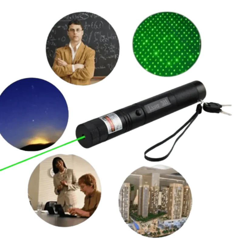 Pointeur laser vert rechargeable avec batterie amovible