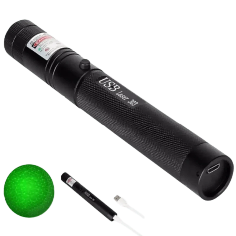 Pointer Laser vert rechargeable