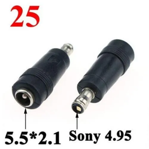 Convertisseur de fiches d'adaptation Input 5.5x2.1mm
