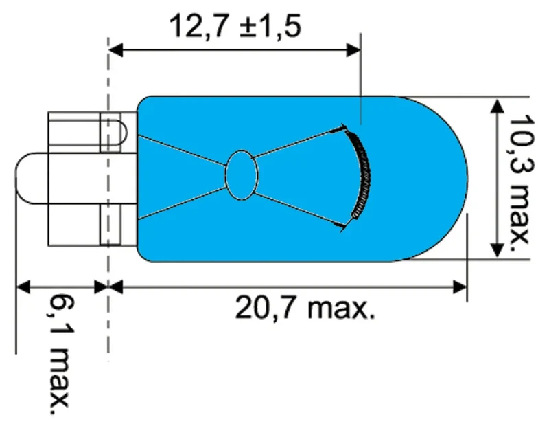 Osram Halogen Glassockellampe 12 V 5 W CBN - 1 - Stück