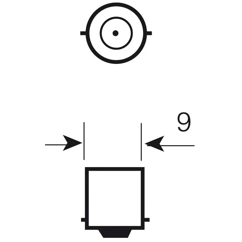 Osram Glühlampe halogen BA9s 12V 5W - 1 - Stück