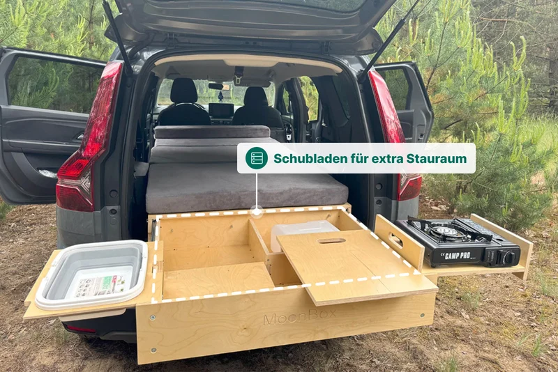 Moonbox Campingbox Minivan 91cm SLIM UV-Lack