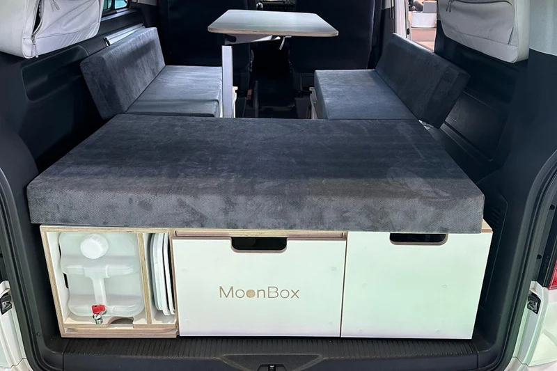 Moonbox Campingbox mit Tisch Van/Bus 119cm Modify Weiß