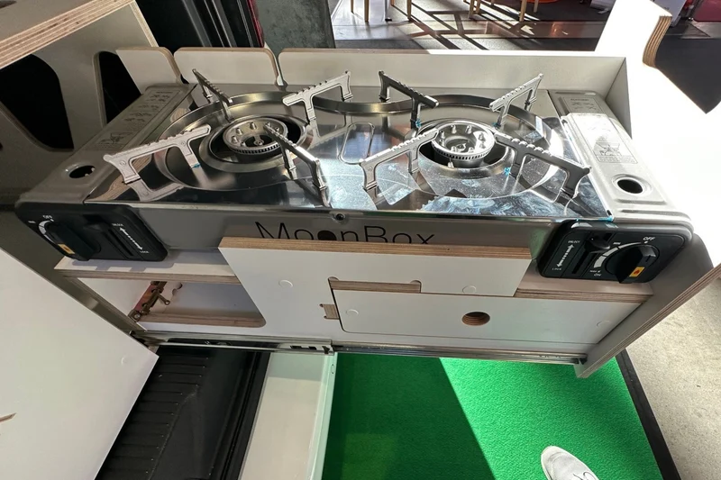 Moonbox Campingbox mit Tisch Van/Bus 119cm Modify Weiß