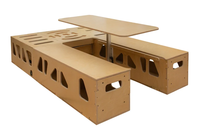 Moonbox Campingbox mit Tisch Van/Bus 119cm Modify UV-Lack