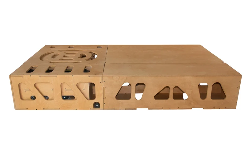 Moonbox Campingbox mit Tisch Van/Bus 119cm Natur