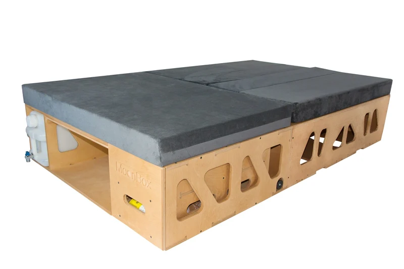 Moonbox Campingbox mit Tisch Van/Bus 119cm Natur