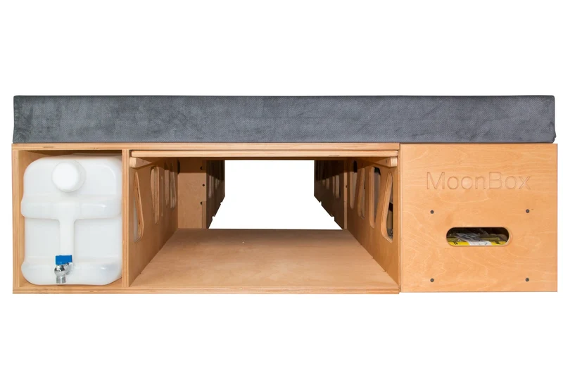 Moonbox Campingbox mit Tisch Van/Bus 119cm Natur