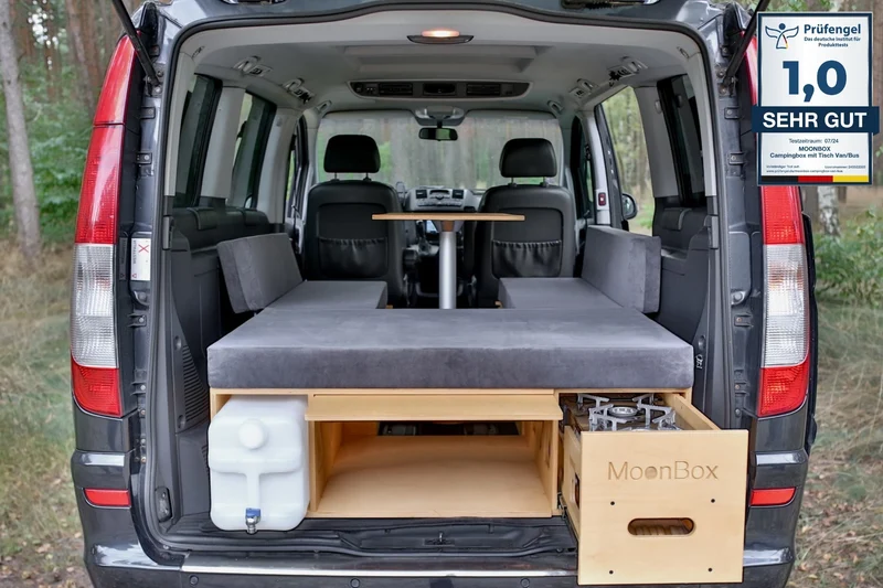 Moonbox Campingbox mit Tisch Van/Bus 119cm UV-Lack