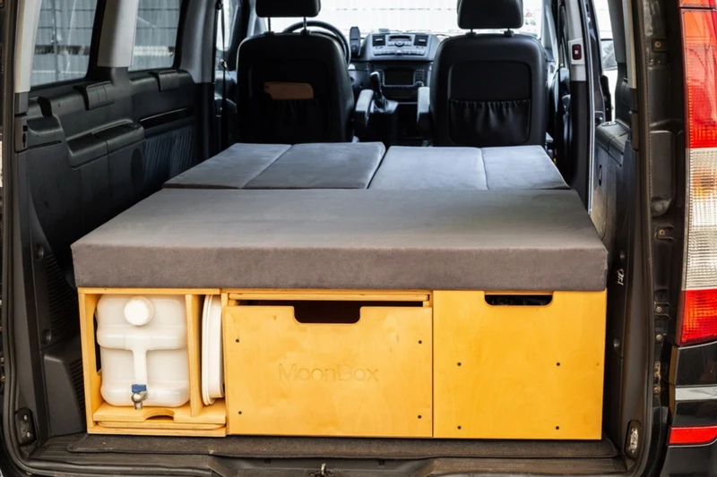Moonbox Campingbox mit Tisch Van/Bus 124cm Modify Natur