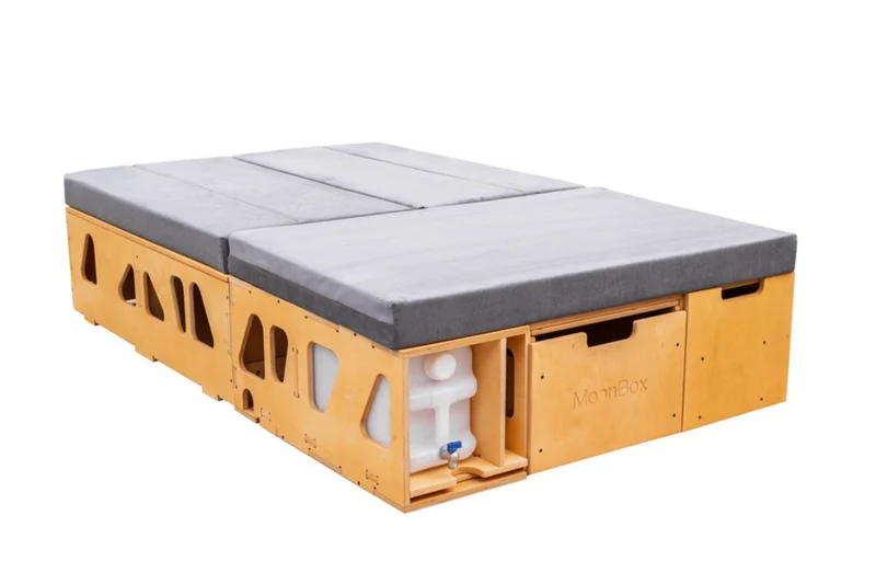 Moonbox Campingbox mit Tisch Van/Bus 124cm Modify Natur
