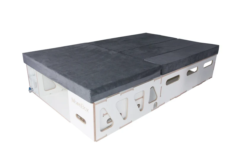 Moonbox Campingbox mit Tisch Van/Bus 124cm Weiß